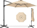 Best Choice Products 10ft Offset Cantilever Hanging Market Patio Umbrella by BestChoiceProducts