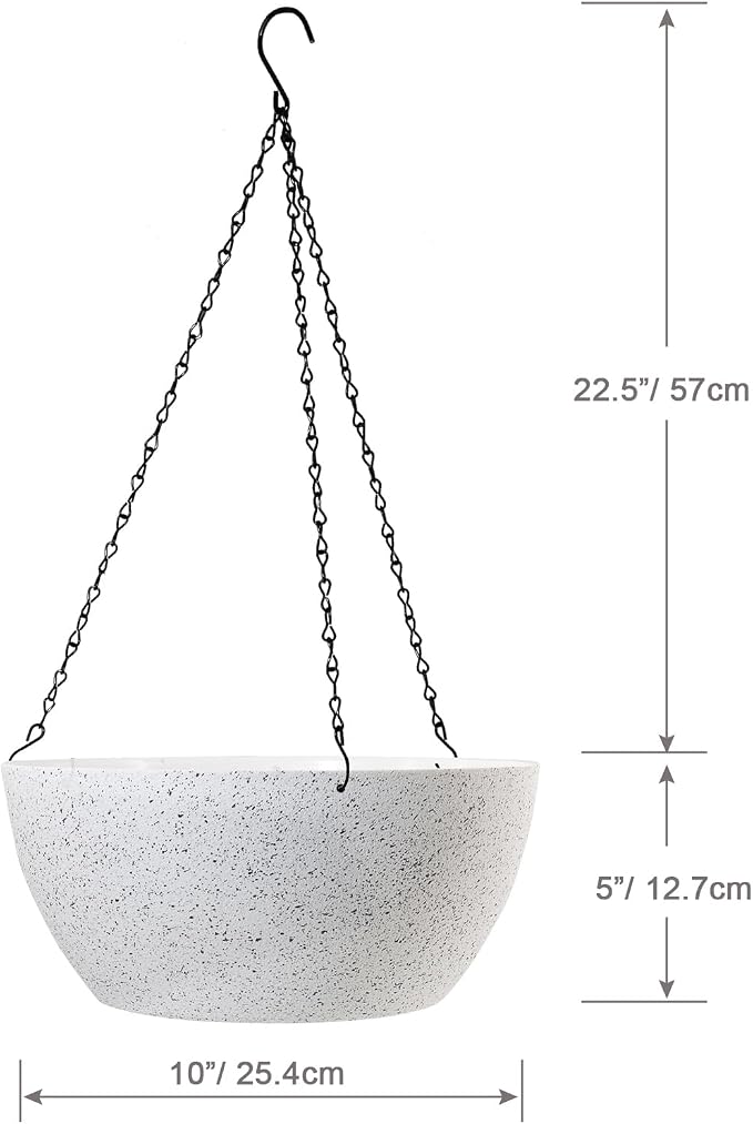 10 inch Hanging Planters for Outdoor Indoor Plants - Image 2