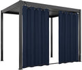 Easy-Going Linen Look Outdoor Curtains Waterproof Windproof Porch Curtains by Easy-Going