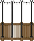 AILBTON 4 Pack 5Ft String Light Poles, Light Poles by AILBTON