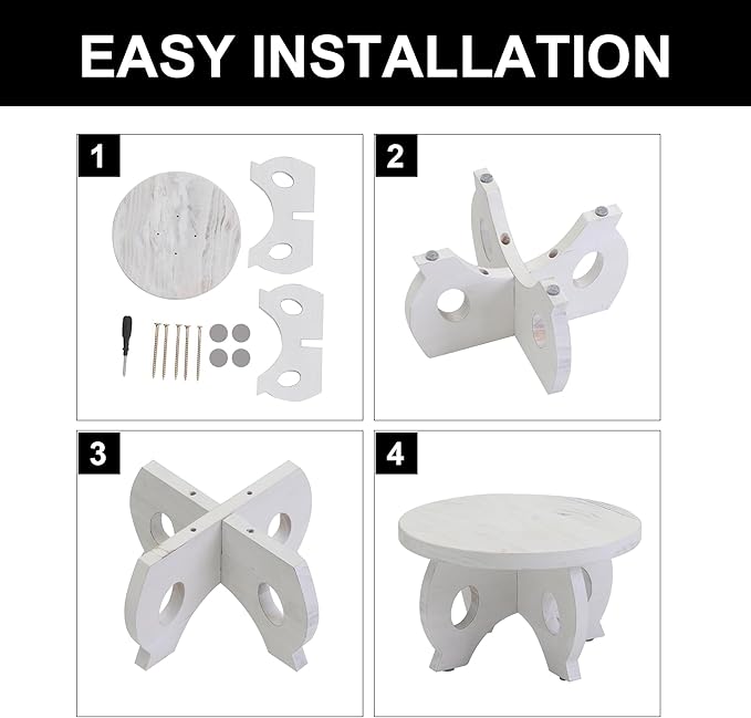 Small Plant Stand Kitchen Display Stand 10 inch Plant Holder Plant Stool Round - Image 3