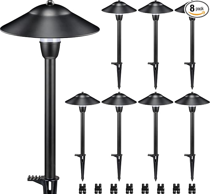 SUNVIE Low Voltage Pathway Lights Wired Path Light Outdoor 3W 12-24V 3000K by SUNVIE