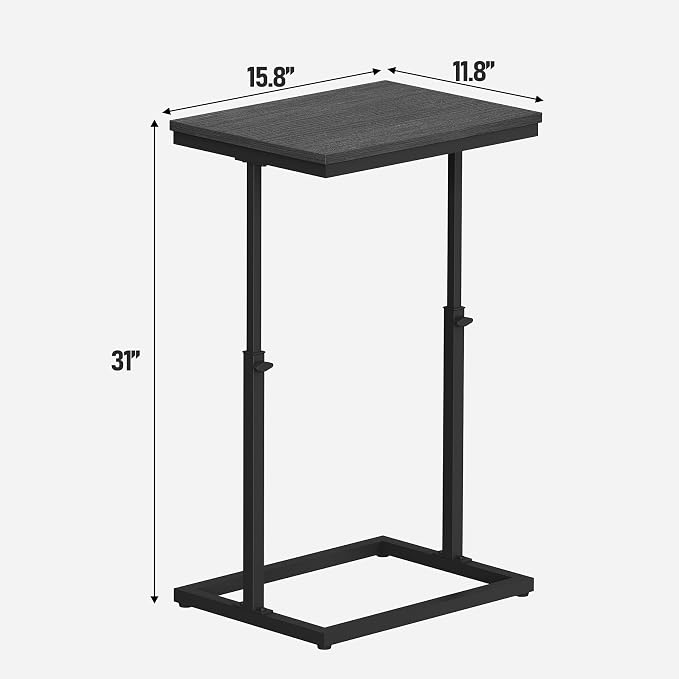 TUTOTAK End Table, Side Table, Tall Couch Table, Sofa Table, Living Room - Image 8