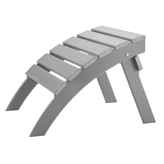 VEVOR Adirondack Ottoman, 21.5L x 18.9W x 14.8H Inch HDPE Plastic Folding - Image 9