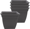 The HC Companies 8 Inch Eclipse Square Planter Pots by TheHCCompanies