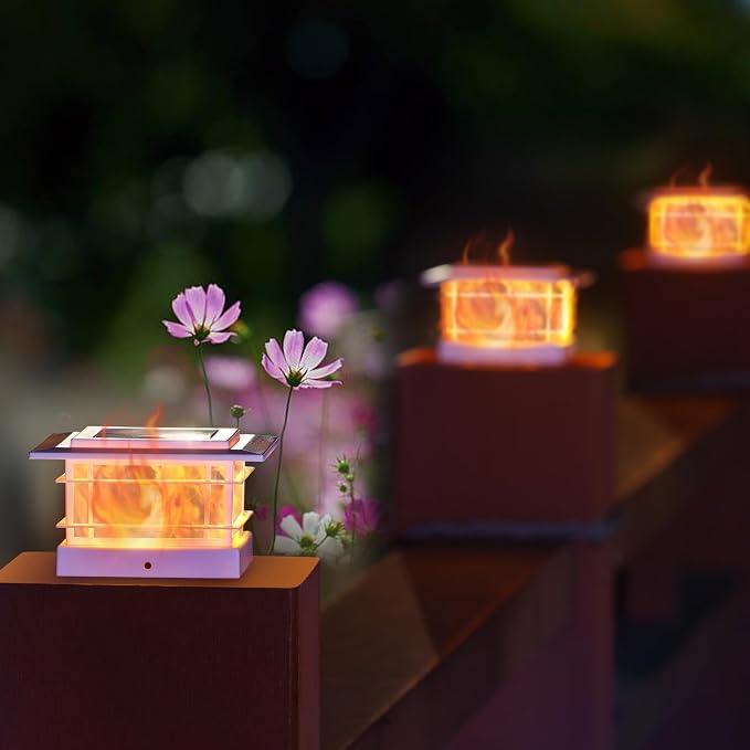 Dynaming 6 Pack Solar Post Cap Lights Outdoor - Image 6