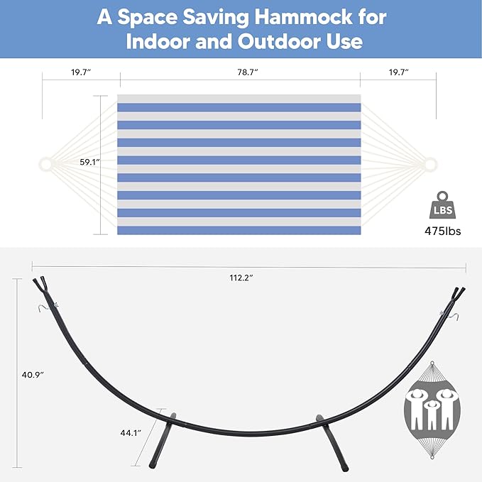 SUNCREAT Backyard Hammock with Frame, Hammock Frames - Image 5