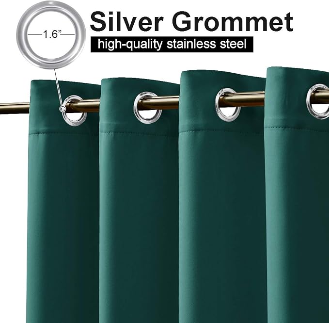 NICETOWN Outdoor Patio Curtain Extra Long Drape 120" L Waterproof/Windproof - Image 2