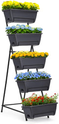 5 Tier Vertical Garden Planter Grey Herb Garden Planter by YBING