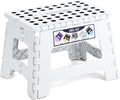 Delxo 9 Inch Folding Step Stool, Portable Collapsible Step Stool by Delxo