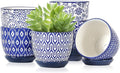 Selamica Ceramic Succulent Pots, 3.5 Inch Small Plant Pots by Selamica