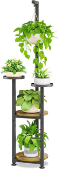 iDavosic.ly 4 Tier Hanging Plant Stand Indoor, Tall Vertical Corner Metal by iDavosicly