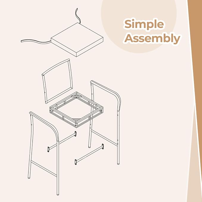COSTWAY Wicker Bar Stools Set of 4, Patio Bar Height Chairs - Image 6