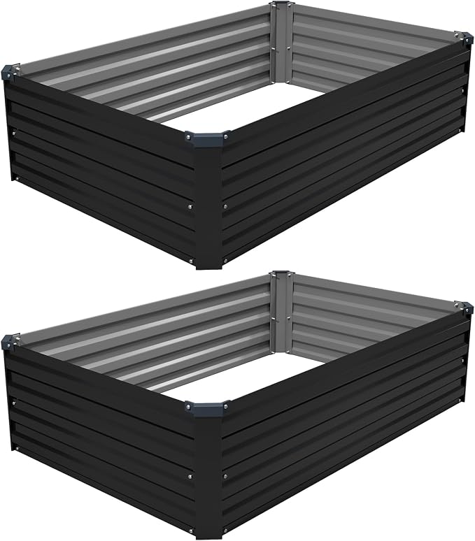4×3×1FT Galvanized Raised Garden Bed Kit, Metal Planter Boxes, Large Raised - Image 7