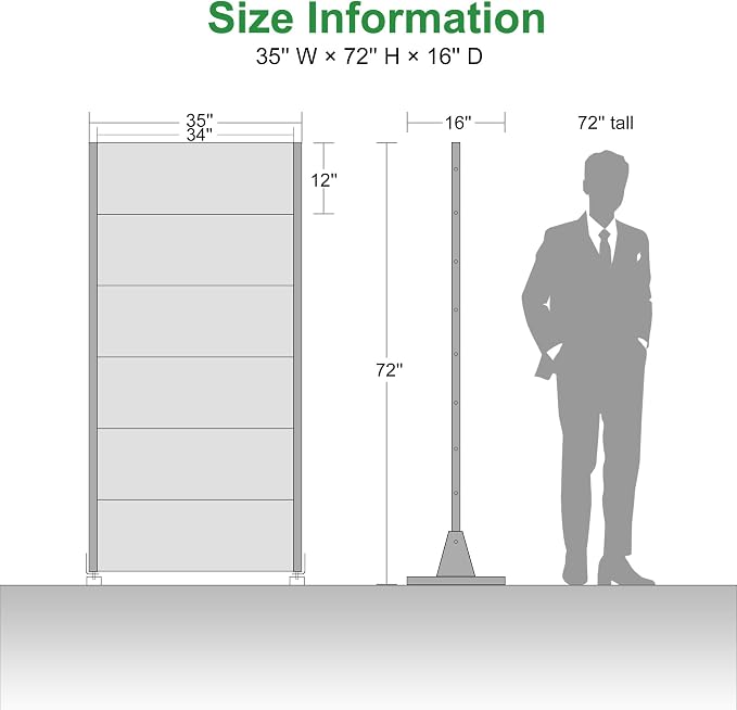 Casaphoria 72" H x 35" W Metal Privacy Screen, Outdoor Freestanding Decorative - Image 7