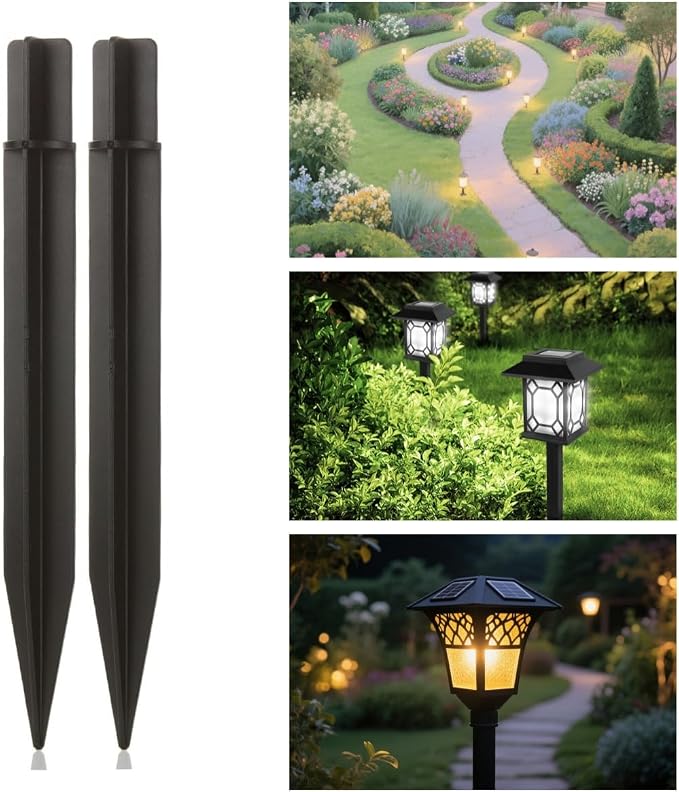 8.25" Reinforced ABS Plastic Solar Ground Spikes - Image 7