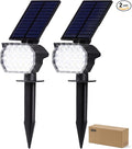 23 LED Solar Spot Lights Outdoor Waterproof, 2 Pack Solar Lights UP to 20Hrs by Unknown