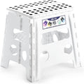 Delxo 13" Folding Step Stool for Kids and Adults, Non-Slip Foldable Step Stools by Delxo