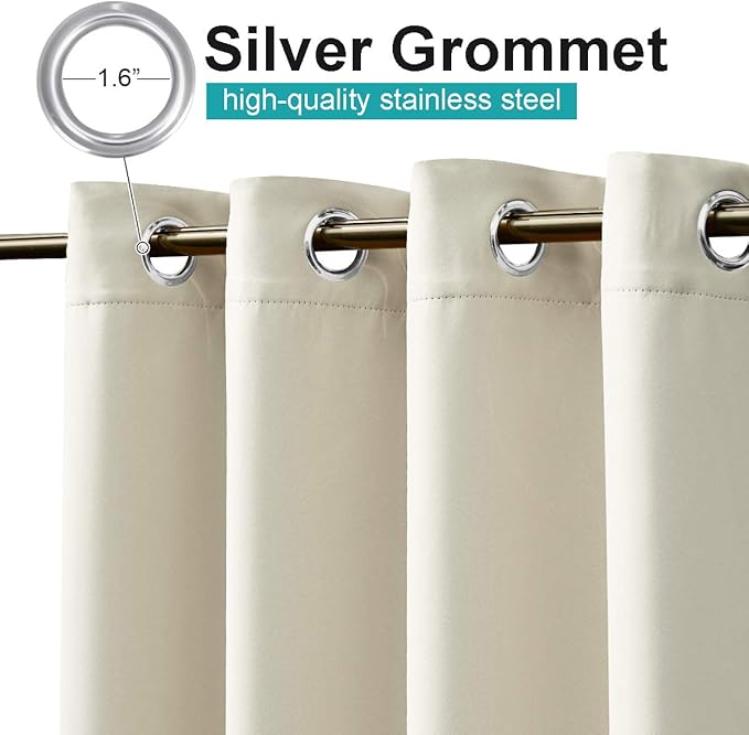 NICETOWN Outdoor Curtain for Patio Waterproof Window Treatment, Grommet - Image 2