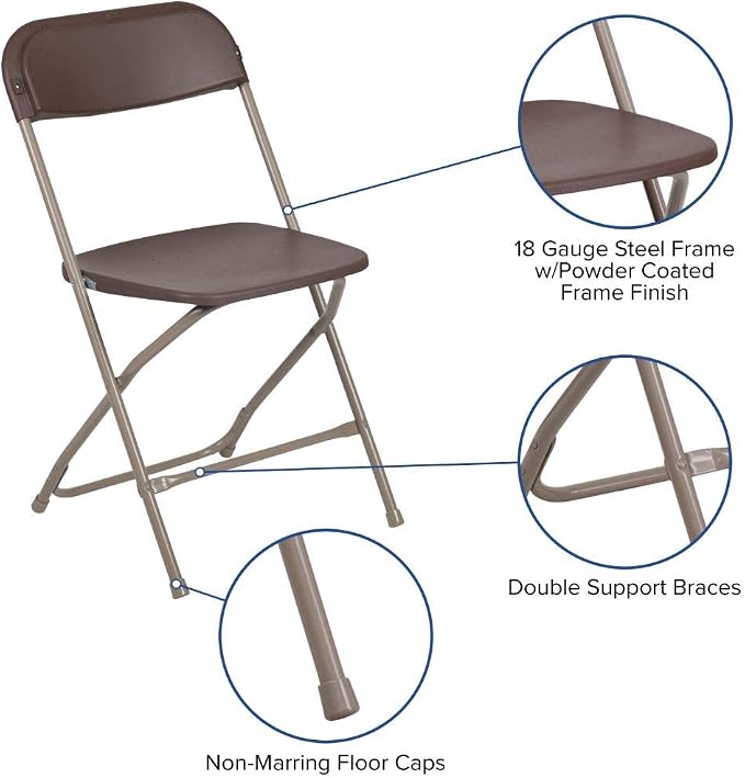 Flash Furniture Hercules™ Series Plastic Folding Chair - Image 4