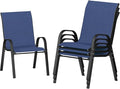 UDPATIO Patio Chairs Set of 4, Stackable Outdoor Dining Chairs by UDPATIO