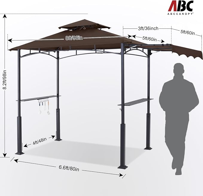 ABCCANOPY Grill Gazebo with Extra Awning - Image 5