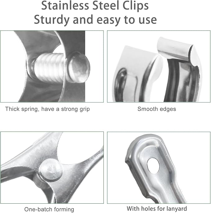 80 Pcs 2inches Gardening Clips for Netting, Metal Clamps Made of Stainless Steel - Image 5