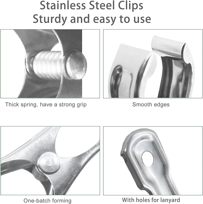 20 Pcs 2inches Gardening Clips for Netting, Have a Strong Grip of Metal Clips - Image 4