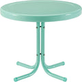 Crosley Furniture Griffith Weather Resistant Retro Metal Outdoor Side Table by CrosleyFurniture