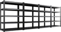 Set of 4 All Metal Garage Shelving-2050 lbs 5 Tier Storage Shelves, Adjustable by Unknown