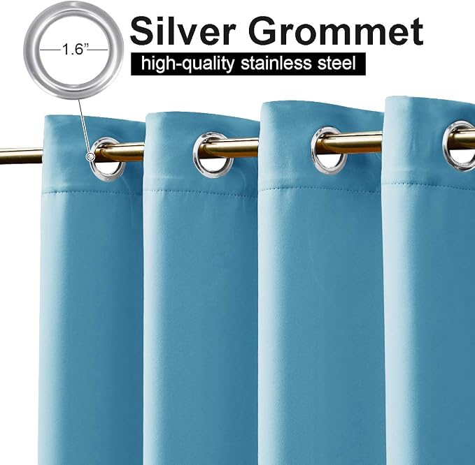 NICETOWN Outdoor Patio Curtains Long Drapes, Versatile Thermal Insulated Top - Image 2