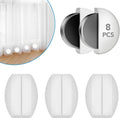 8 Pcs Shower Curtain Weights, Silicone Wrapped Heavy Duty Shower Curtain Magnets by YixangDD