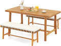 Tangkula 3 Piece Patio Dining Set by TANGKULA
