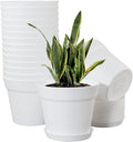 WOUSIWER 16 Pack 6 inch Plastic Planters by WOUSIWER