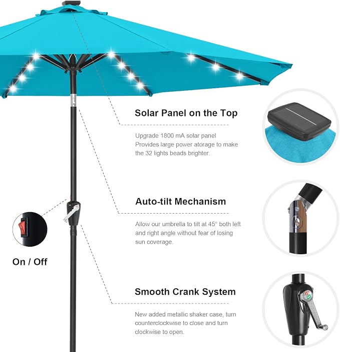 ABCCANOPY Durable Solar Led Patio Umbrellas - Image 7