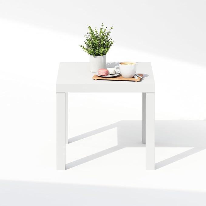 Furinno Classic Coffee Table, Square Modern Coffee Table - Image 6