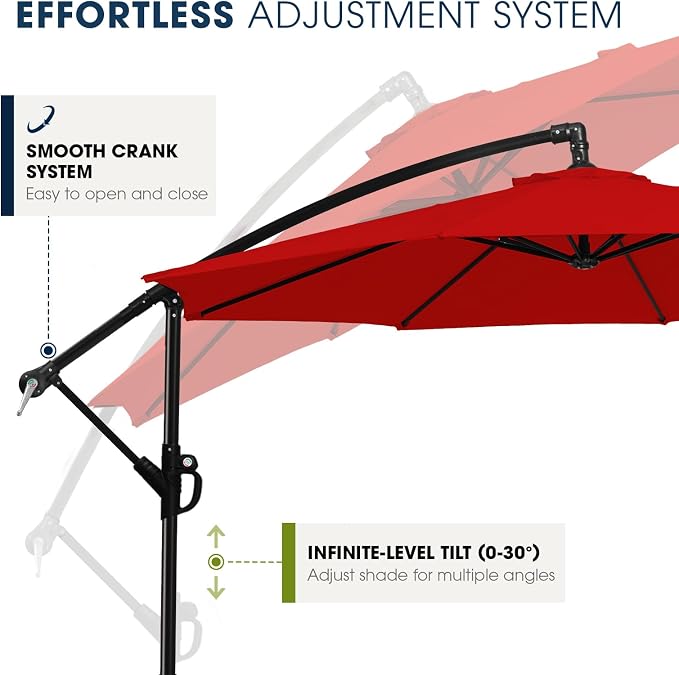 wikiwiki 10ft Patio Umbrella - Image 5