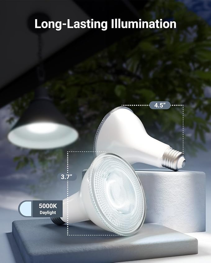 Sunco 6 Pack LED PAR30 Dusk to Dawn Light Bulb - Image 3