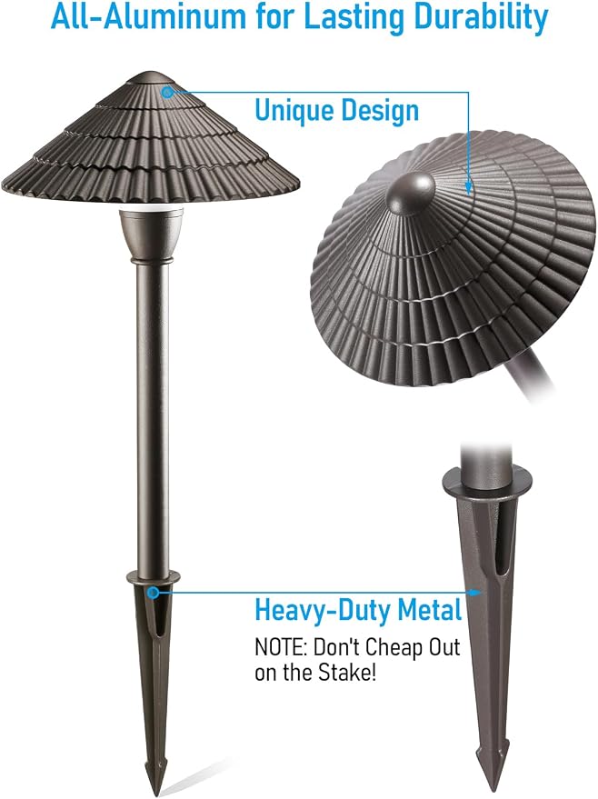 LEONLITE Low Voltage Landscape Lights, 3W 12V Pathway Lighting Wired, IP65 - Image 2