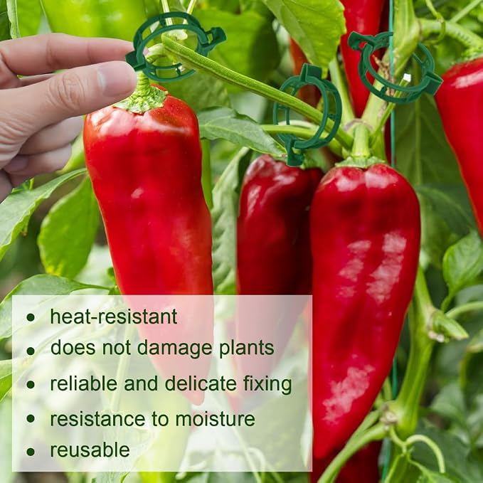 200 Pcs Plant Support Tomato Clips, Garden Clips, Crop Clips - Image 7
