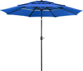 Yaheetech 3 Tier Patio Umbrella 10ft Vented Outdoor Large Market Table Umbrella by Yaheetech