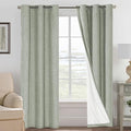 H.VERSAILTEX Primitive Linen Curtains 100% Blackout Curtain Drapes Burlap by HVERSAILTEX