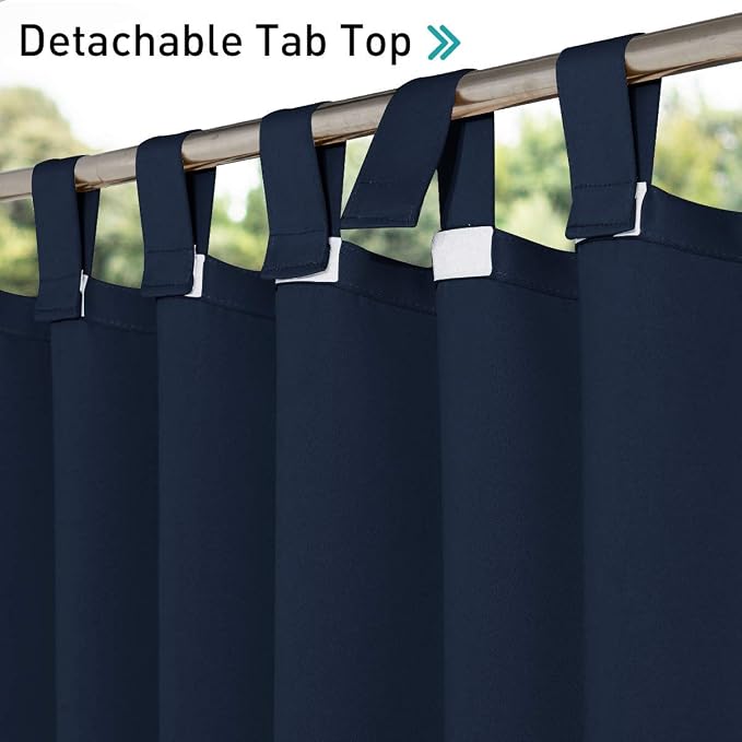 NICETOWN 2 Panels Outdoor Curtainss - Image 3