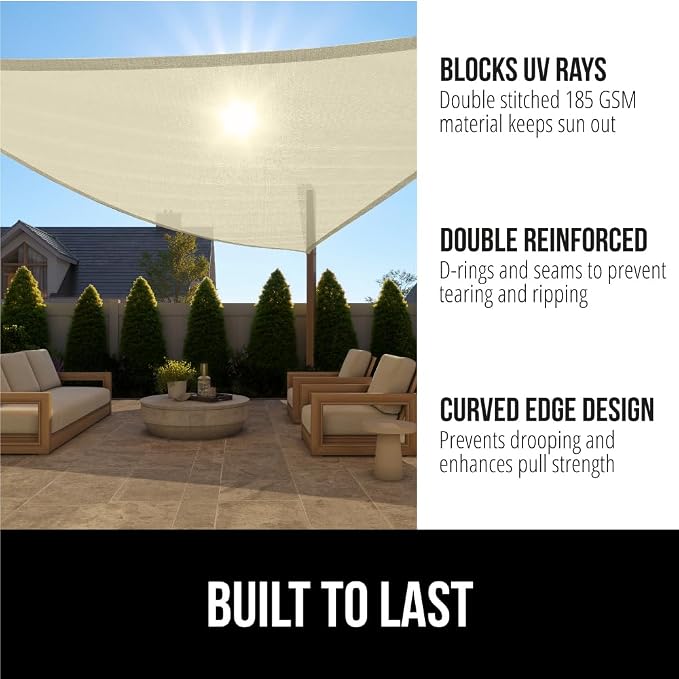 GORILLA GRIP Heavy Duty Sun Shade, UV Protection Fade Tear and Rust Resistant - Image 2