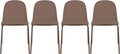2xhome Parent Modern Stackable Armless Dining Chair | Plastic Shell Seat by 2xhome