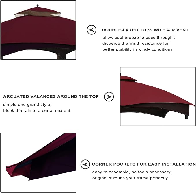Eurmax USA High Performance Replacement Canopy Top - Image 5