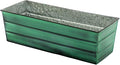 Achla Designs Galvanized Window Flower Box Planter-Green-Medium by ACHLADesignsHomeGarden