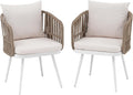 SUNSITT Patio Dining Chairs Set of 2, Outdoor Metal Dining Chairs by SUNSITT