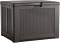 Rubbermaid Medium Resin Outdoor Storage Deck Box Weather Resistant Brown Deck by Rubbermaid