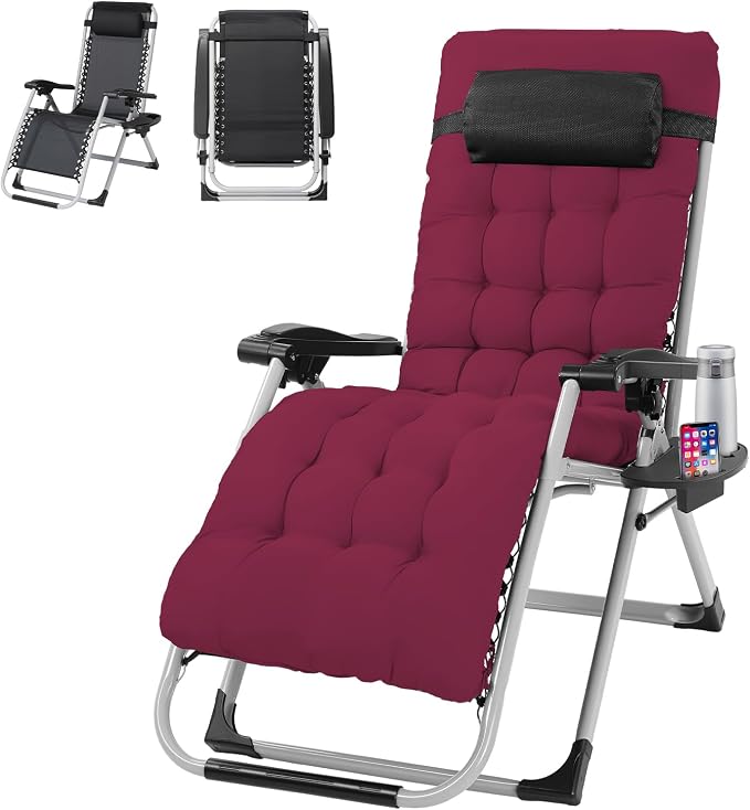 VINGLI Padded Zero Gravity Chair, Lounge Chair by VINGLI